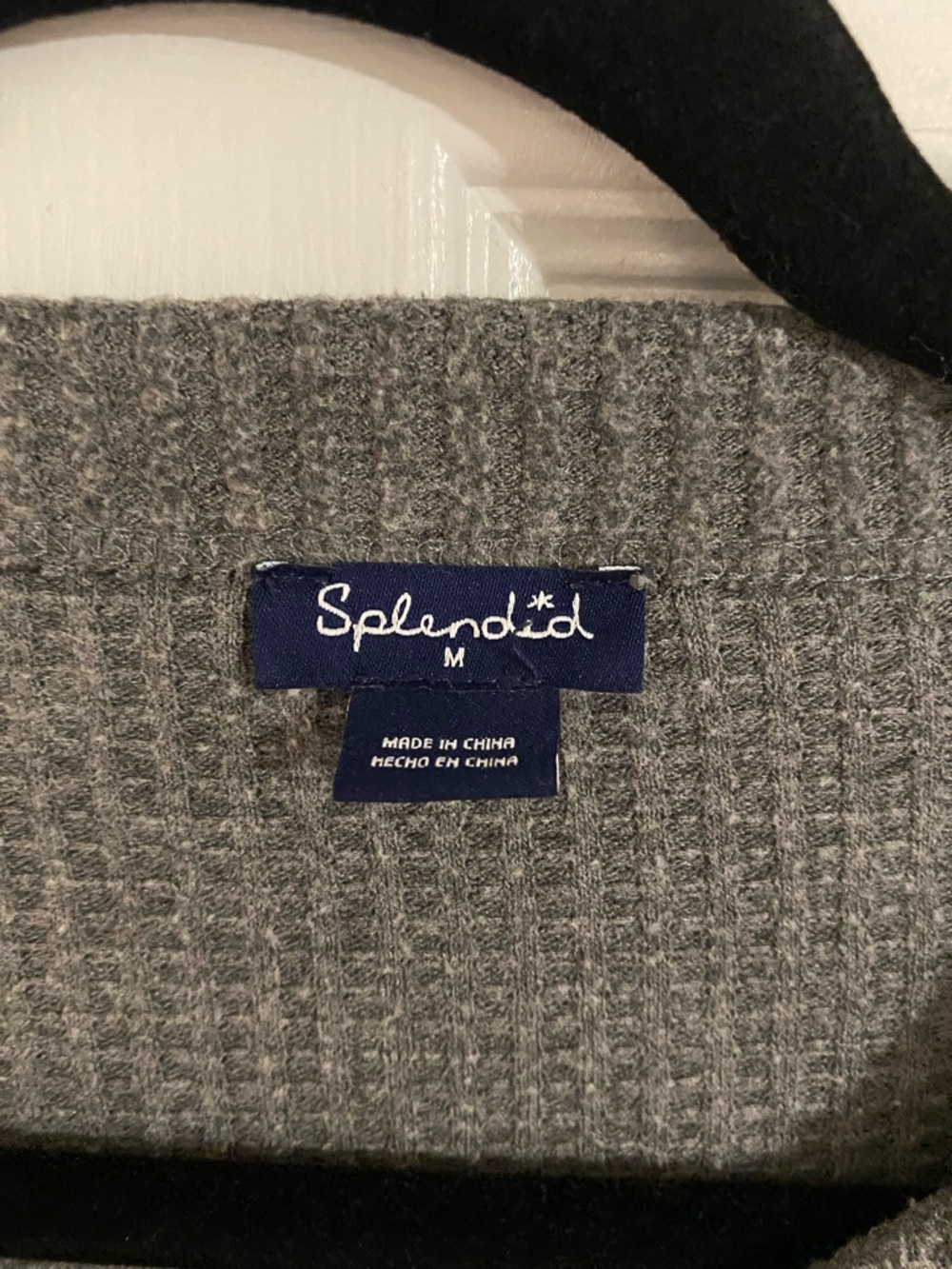 Splendid Gray Ribbed Knit Sweater - Picture 3 of 3